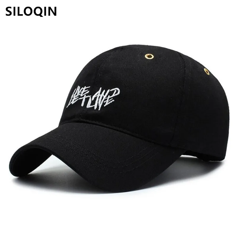 

SILOQIN men's cotton baseball caps snapback cap women's hat letter embroidery fashion casual sports cap adjustable couple hats