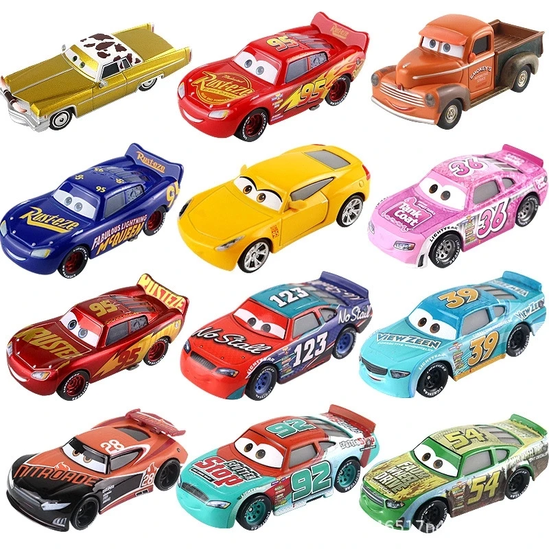 Disney Pixar Cars 2 3 Lightning McQueen Mater Jackson Storm Ramirez 1:55 литой металлический сплав автомобиль
