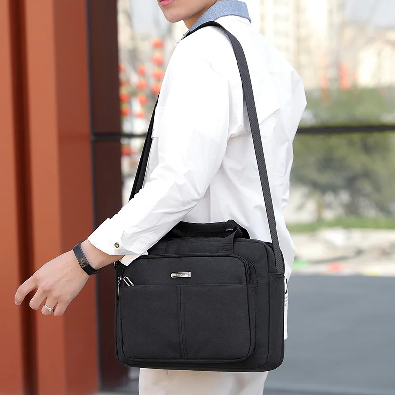 

New Style Korean-style MEN'S Messenger Bag Oxford Cloth Multi-functional Hand Leisure Bag MEN'S Single-shoulder Bag Fashion Men'