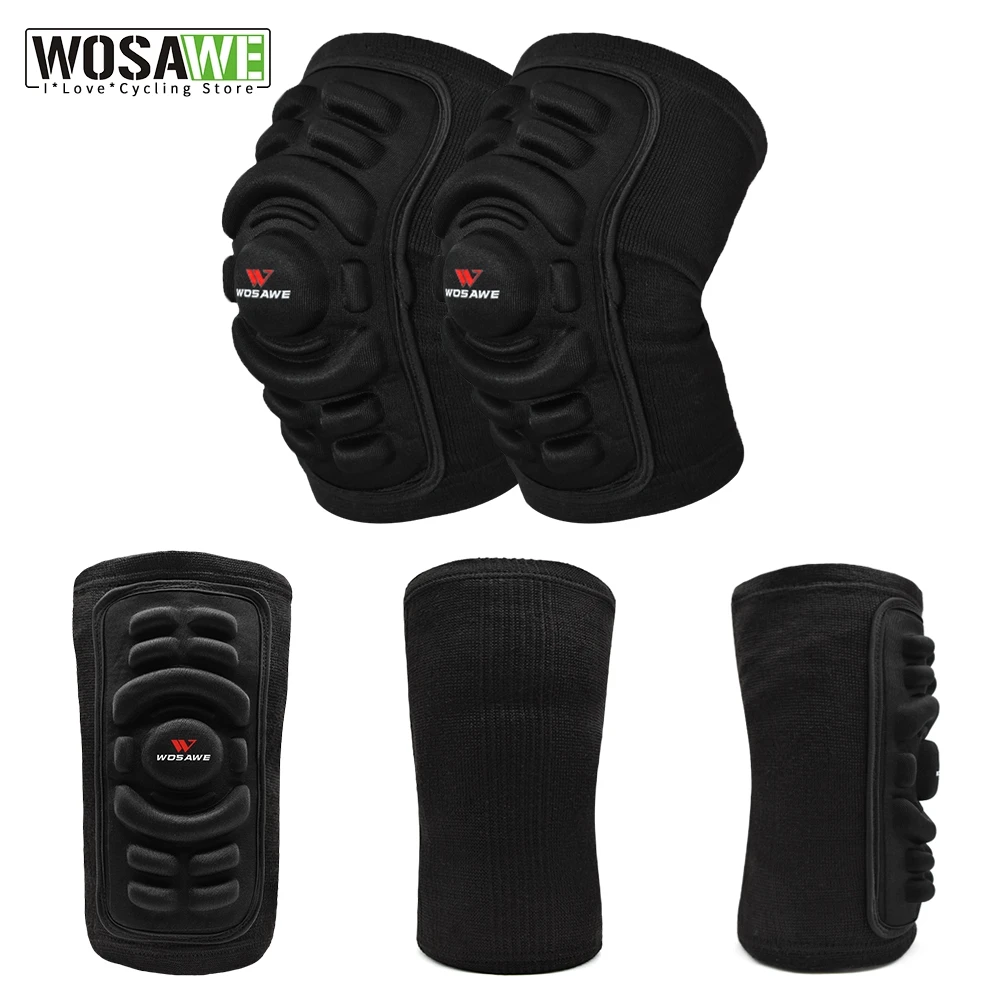 WOSAWE Elbow and Knee pads Mountain Bike Cycling Protection Set Dancing Knee Brace Support MTB Eblow Knee Protector