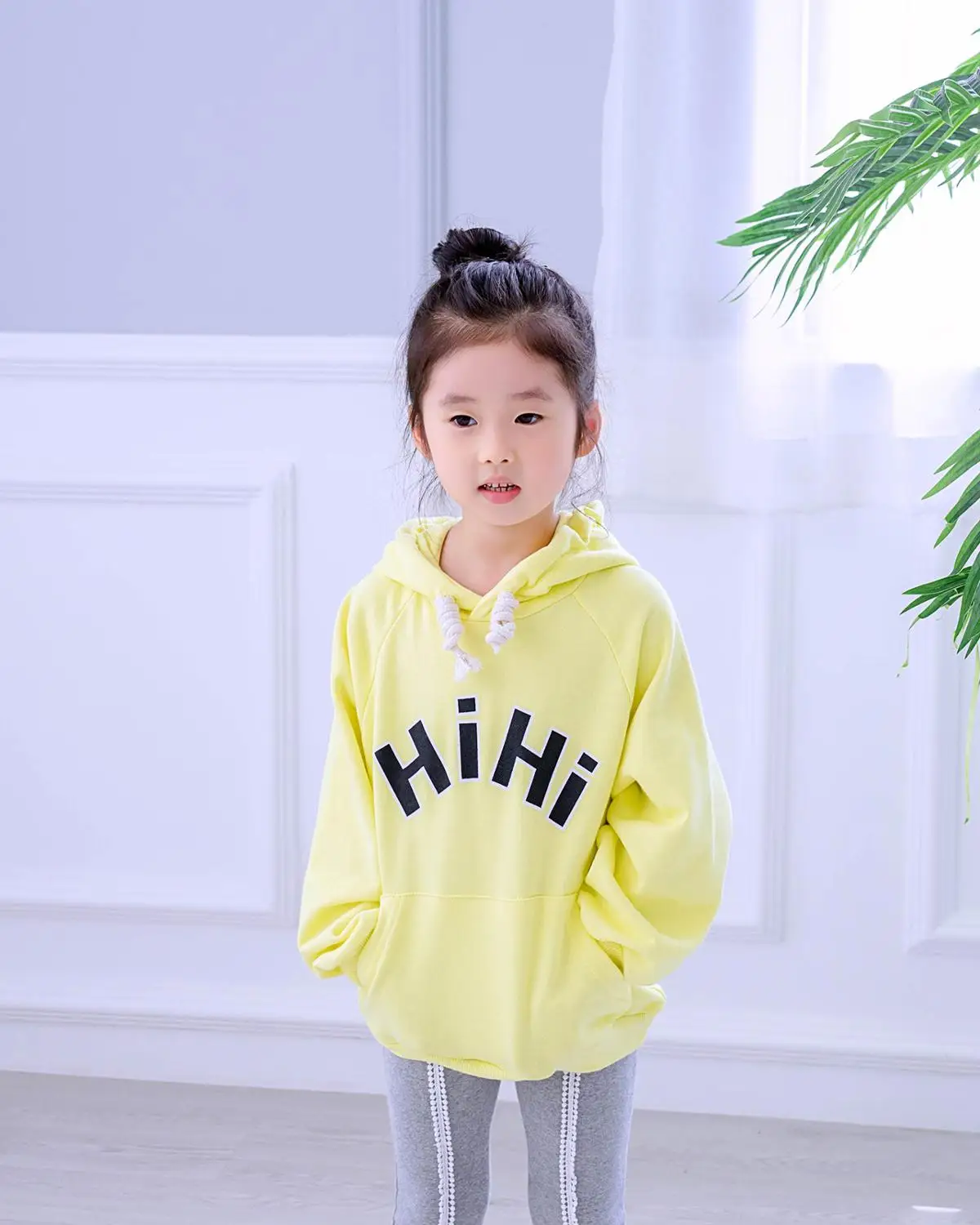 Осень Новое поступление Модные одинаковые комплекты для семьи HI Марка new fashion HI Street одежда с капюшоном Кофты семья из трех человек толстовки с карманами, детская одежда