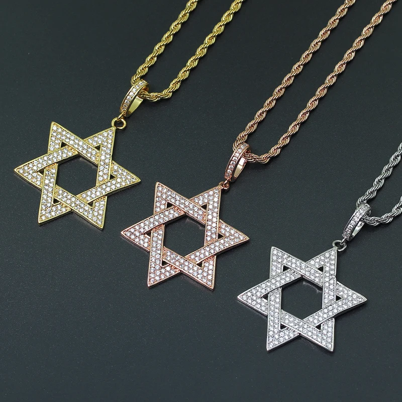 David Hexagram Pendants Necklace 