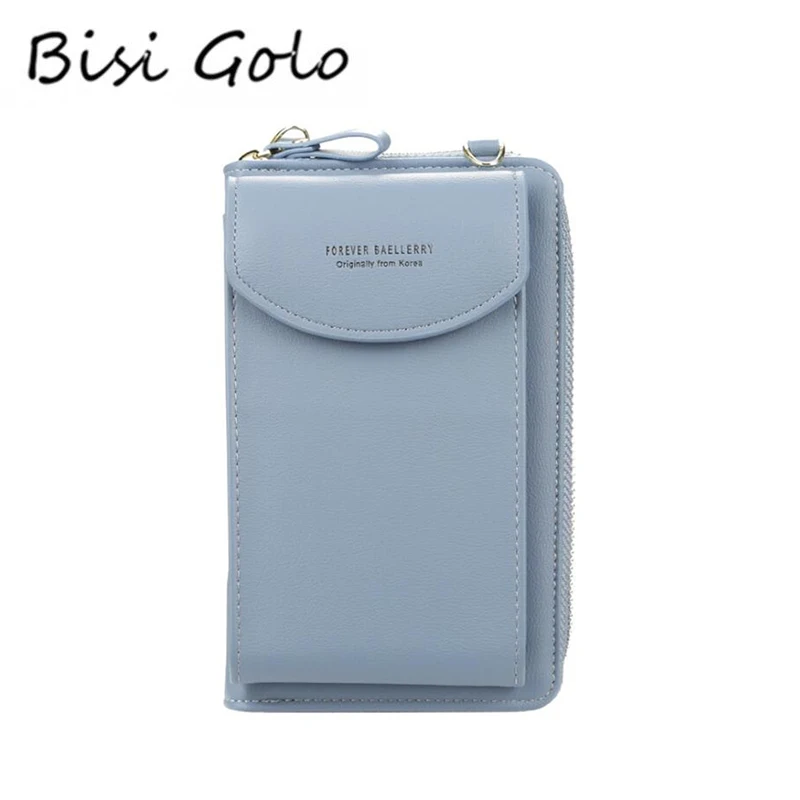 

Bisi Goro 2020 Large Capacity Wallet Fresh Mobile Phone Bag New Single-shoulder Cross Bag Square Card Holder for Women Purse