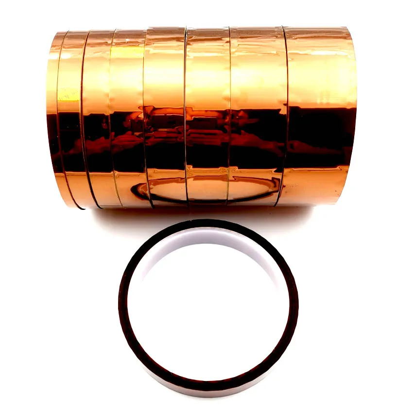 Kapton Tape 5/8/10/15/20mm 100ft BGA High Temperature Heat Resistant Polyimide Gold Adhesive