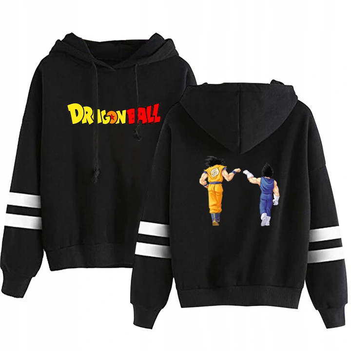 Anime Dragon Ball Z Cartoon Female Hoodies Pocket Hooded Sweatshirts Pullovers Women Dragonball Goku Outerwear Fashion Tops Coat