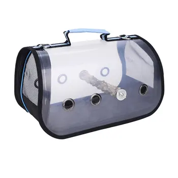 

Portable Travel Hiking Transparent Double Zipper Outdoor Camping Parrot Cage Pet Supplies Bird Carrier Breathable Handbag
