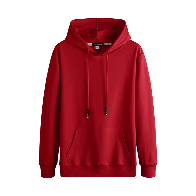 Red 2 Streetwears Hoodeds Hats New Street dress Spring Autumn Pullover Hombre Casual Hip-Hop Slim Fashion MOOWNUC Jogger Men's Hoodies - Цвет: Red 2