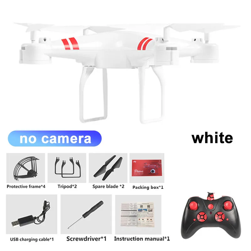 KY101D Дрон 4K HD камера Wi-Fi FPV RC Квадрокоптер Высокая удержание четырехосевой самолет с ДУ вертолет селфи Дрон игрушки для детей - Цвет: White no camera