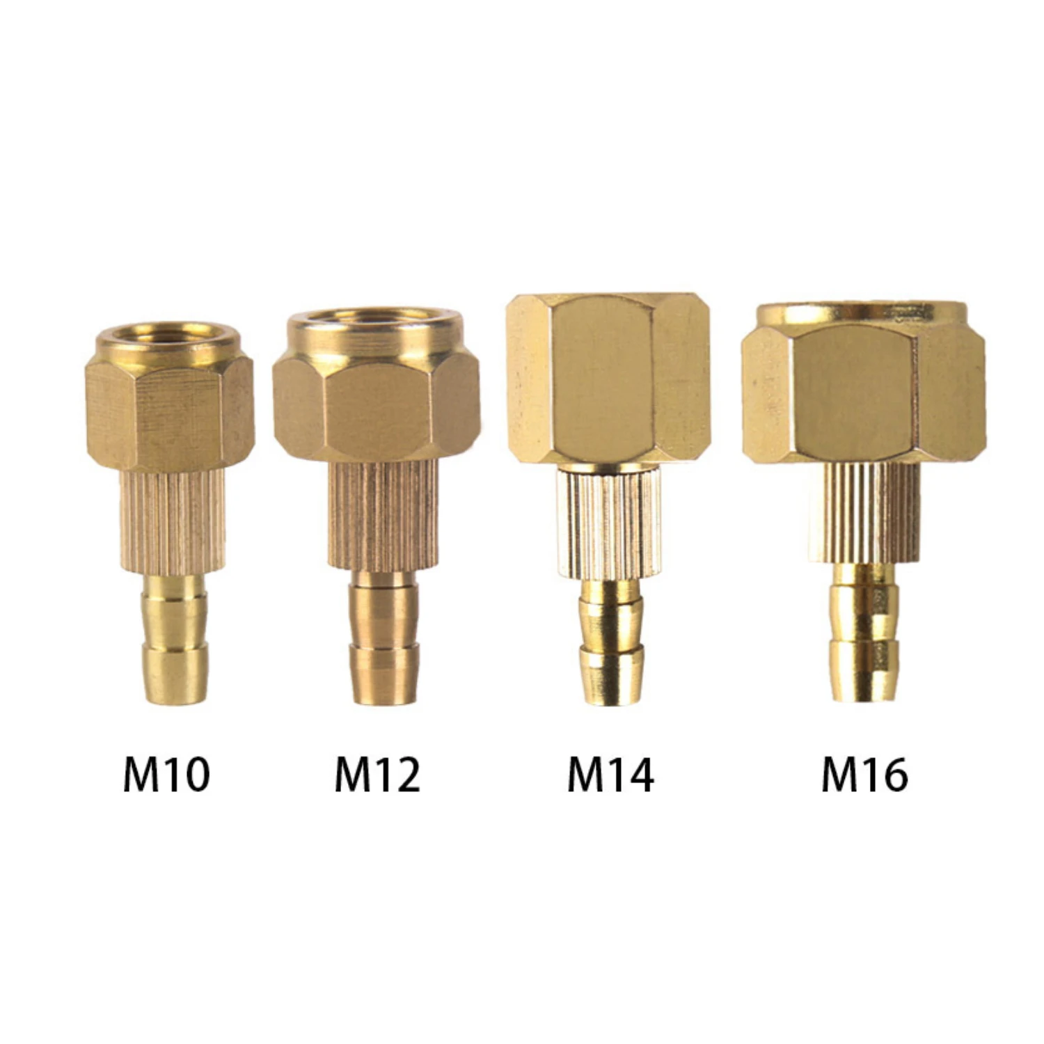 M16 M14 M12 M10 M16x1.5 M14x1.5 M12x1.0 M10x1.0 Gas Water Quick Fitting Hose Connector Brass Nut TIG Welding Welder Torch Part m16 m16x1 5mm gas electric separate id 5mm gas hose drag tig welding welder torch burner connector adapter converter