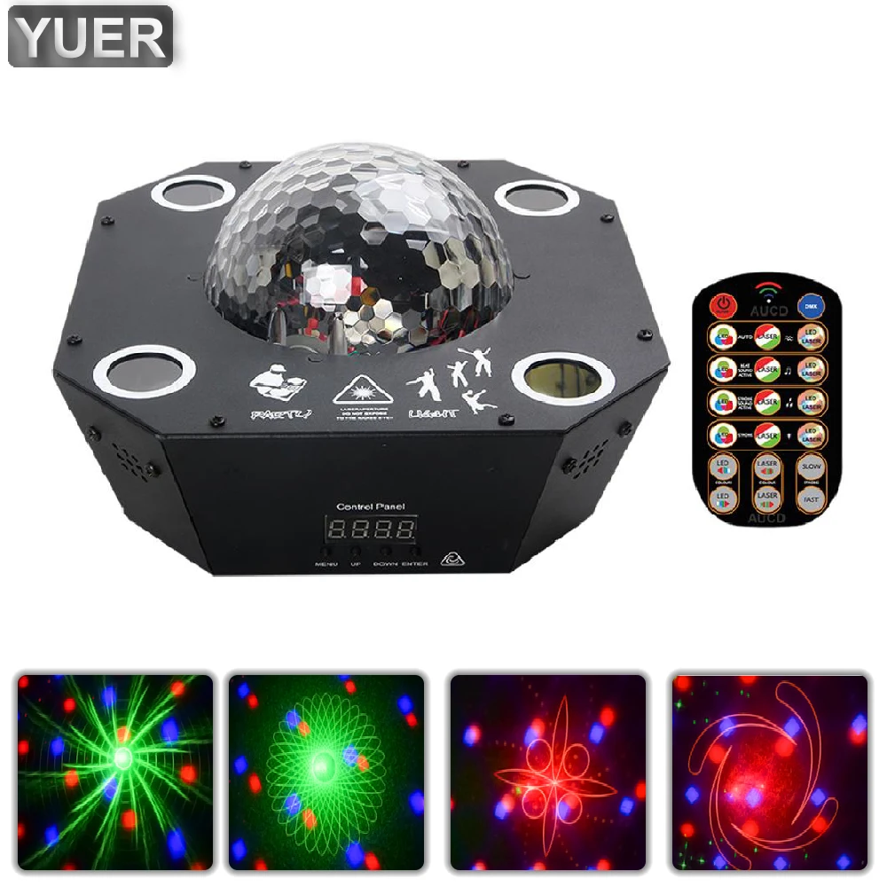 

Узоры YUER, лазерные сценические огни, UFO DJ KTV, светодиодный космический корабль, праздничные огни, стробоскопический Волшебный шар, Рождественский проектор, диско-шар
