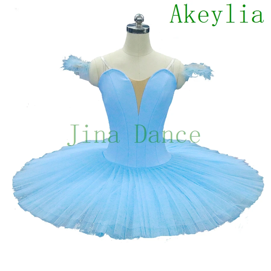 Without decoration Blue Bird Classical Ballet Tutu Women Show Stage Professional Pancake Platter Stage Ballet Dress For Sale