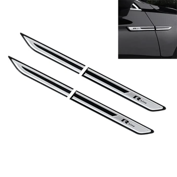 

for Passat B8 Chrome Car Side Fender Decoration Sticker Car Fender Trim Accessories