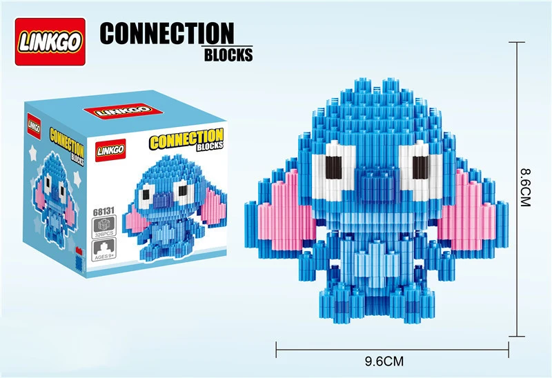 608pcs+ Magic Building Blocks Pikachu Model Connection Stitch Figures Assembling PokeMonster Mini Bricks Toys For Children 6