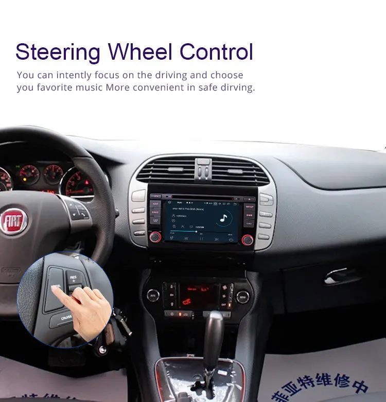 Cheap TOPBSNA 2 Din 8 CORE Android 9.0 Car DVD Player for Fiat Bravo 2007-2012 WIFI Multimedia GPS Stereo Car Radio headunit auto RDS 10