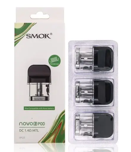 3pc Novo2 Pod 1.4ohm Набор SMOK Novo 2 SMOK Pod, электронная сигарета, стартер, ручка с аккумулятором 800 мАч, 2 мл, катушка VS NORD - Цвет: 3pc Novo2 Pod 1.4ohm