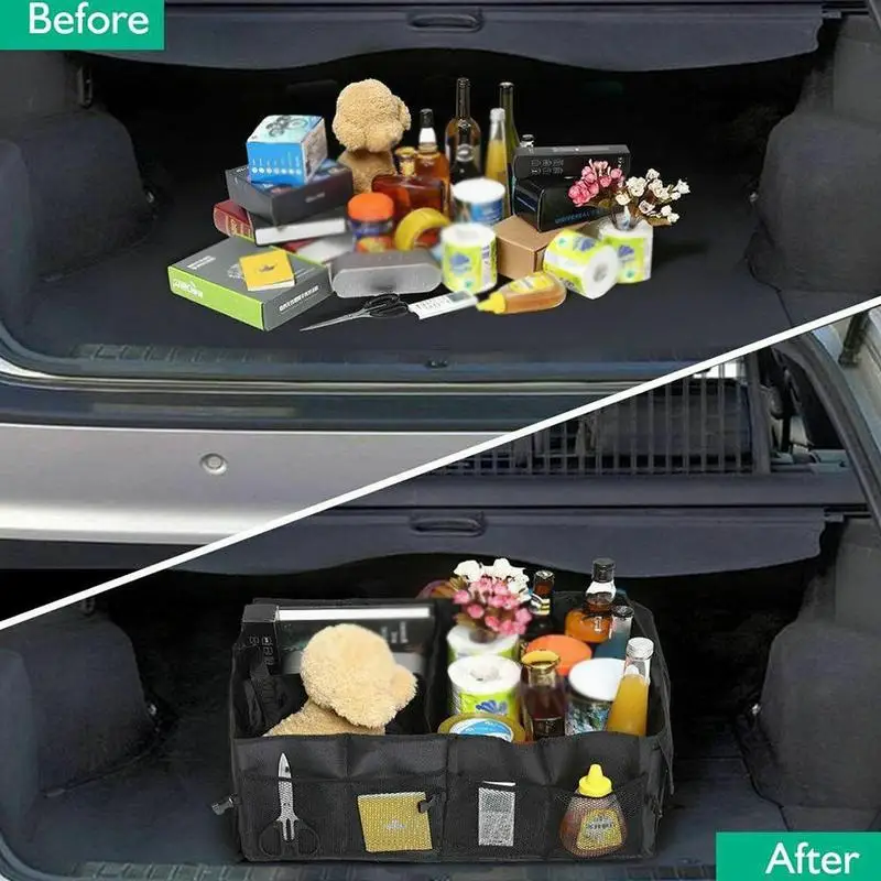 

Car Storage Box Multifunction Trunk Organizer Waterproof Folding Container Case Auto Interior Storage Container Car Accessories