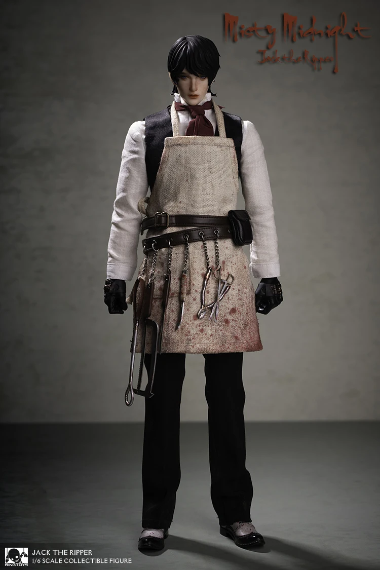 Collectible YZBR-00002 1/6 Jack the Ripper Full Set Action Figure Model with Double Heads Normal/luxury Version for Fans Gifts