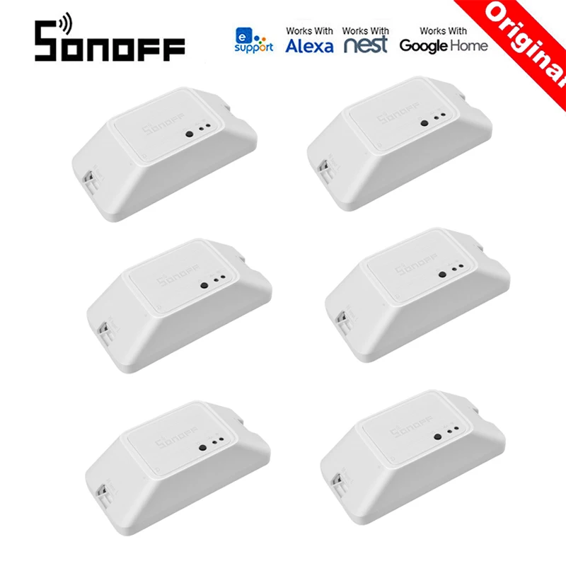 Умный Wifi переключатель SONOFF RFR3 DIY RF 433 с таймером для Управления Модулями домашней
