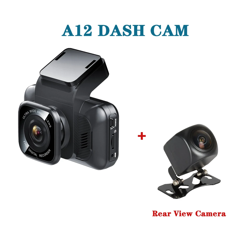 Aaba A12 Автомобильный видеорегистратор Wifi APP 1296P Dash Cam HD ночное видение g-сенсор Dashcam видеокамера автомобиля рекордер 24H монитор парковки камера - Название цвета: A12-RVC