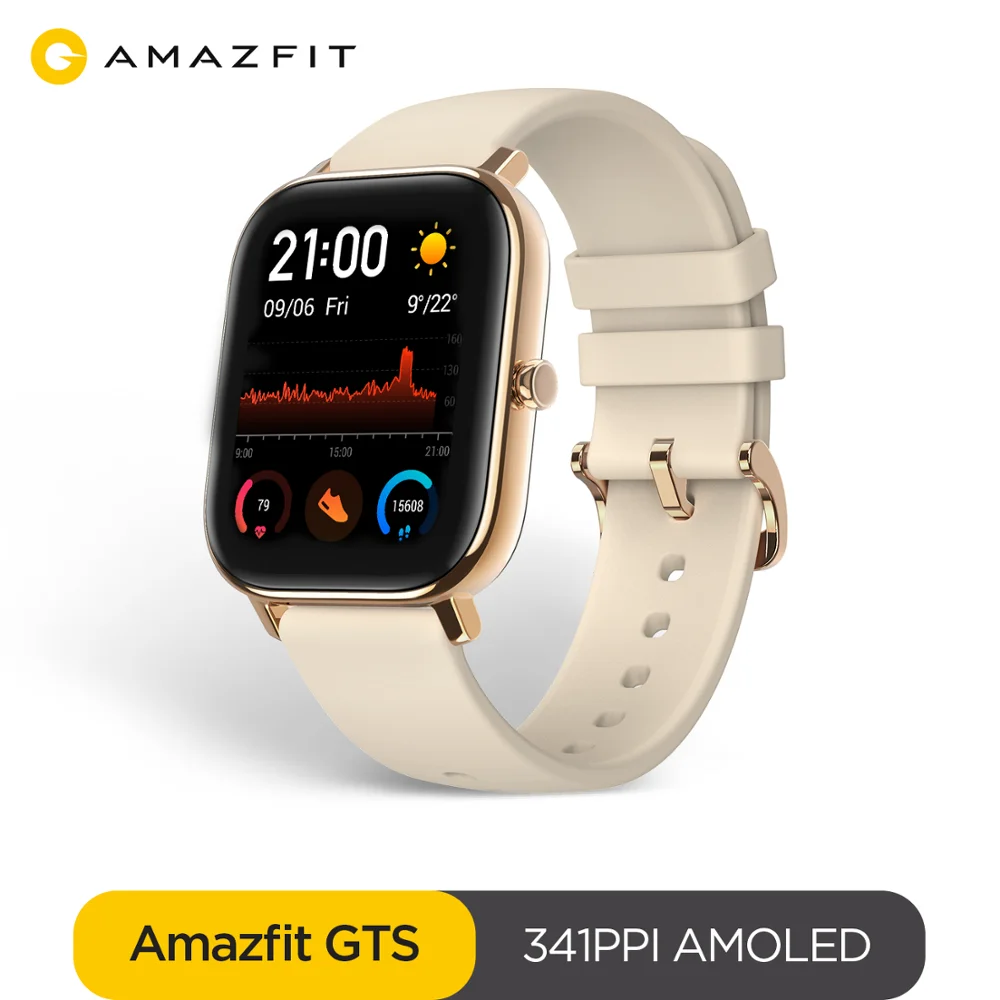 $139.99 Global Version Amazfit Gts Smart Watch 5Atm Waterproof Smartwatch Long Battery Gps Music Control