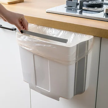 

Kitchen Supplies Cabinet Door Hanging Large Storage Bucket Collapsible Telescopic Trash Car Supplies 1PCS