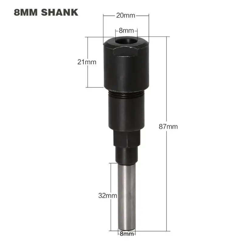 Woodwork Durable Router Bit Extension Rod Engraving Machine Milling Multifunction Cutter Lengthen Bar Router Bit Accessory