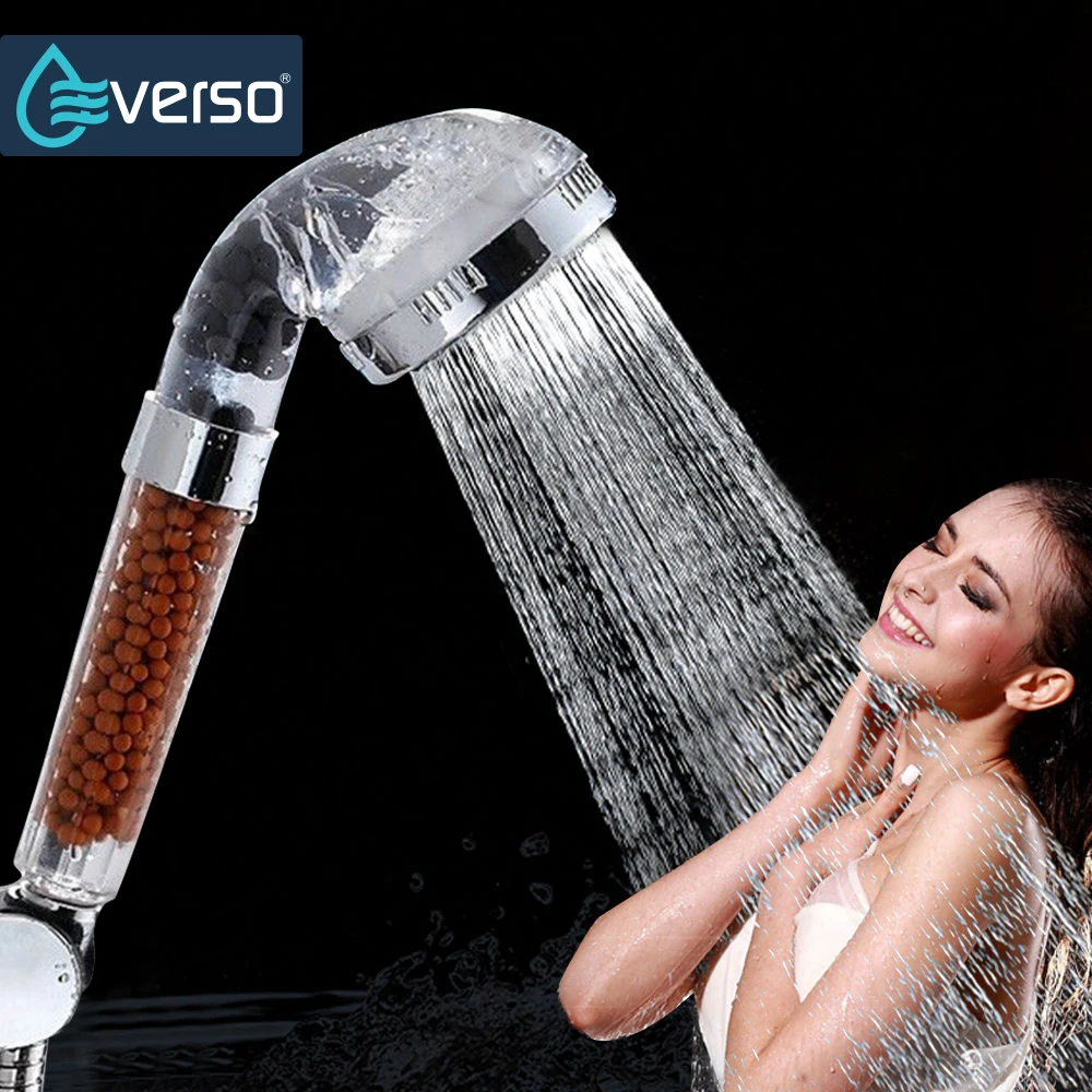 EVERSO 125 градусов ABS пластик ручной душ насадка для экономии воды насадка для душа Спа Набор Ducha