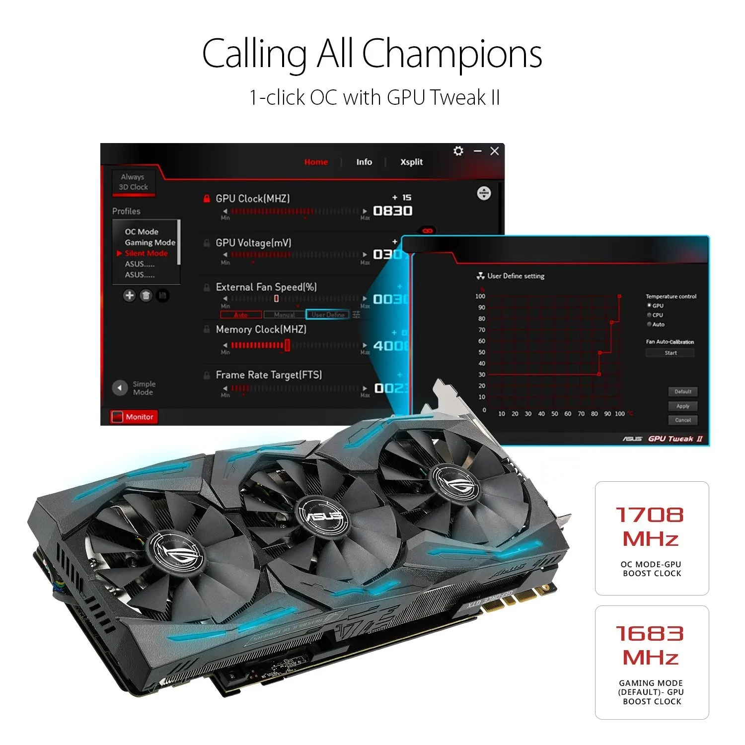 ASUS ROG STRIX-GTX1080TI-11G-GAMING GTX1080TI Raptor Warrior графика используется 90
