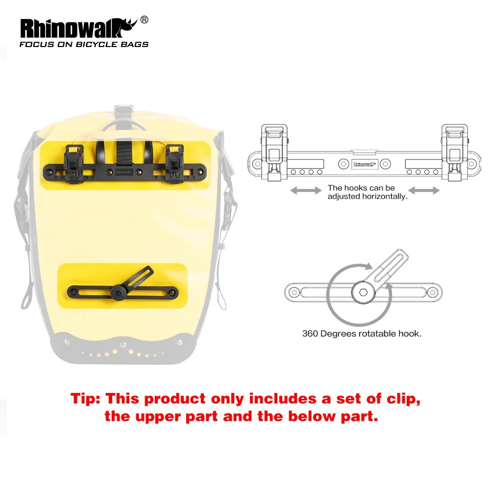 Rhinowalk RK19005 Bicycle Bag Buckle Set Bike Bag Accessories - Image 2