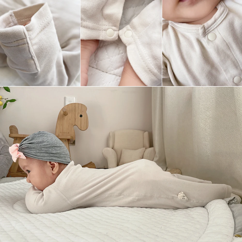  롬퍼 0-12M  바디 수트, 봄 남아/여아 플레이수트, 100% 면, 비비 의류, 기저귀 교체용 어린이 점프수트
