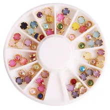 Новинка, украшение для маникюра в японском стиле, 5 мм, прилегающий край, карамельный жемчуг, набор для сверления, 60 капсул