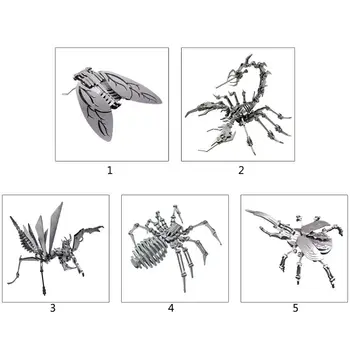

DIY Assembly 3D Metal Puzzle Insect Model Kit Jigsaw Puzzle Model Building Toys