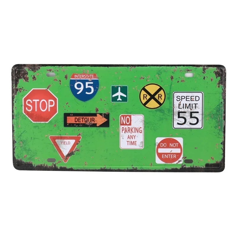 Белый Декор для стен в винтажном стиле металлическая жестяная вывеска кофейная металлическая плакат Закрытая открытая распродажа Художественная печать рекламная доска 30*15 см - Цвет: Белый