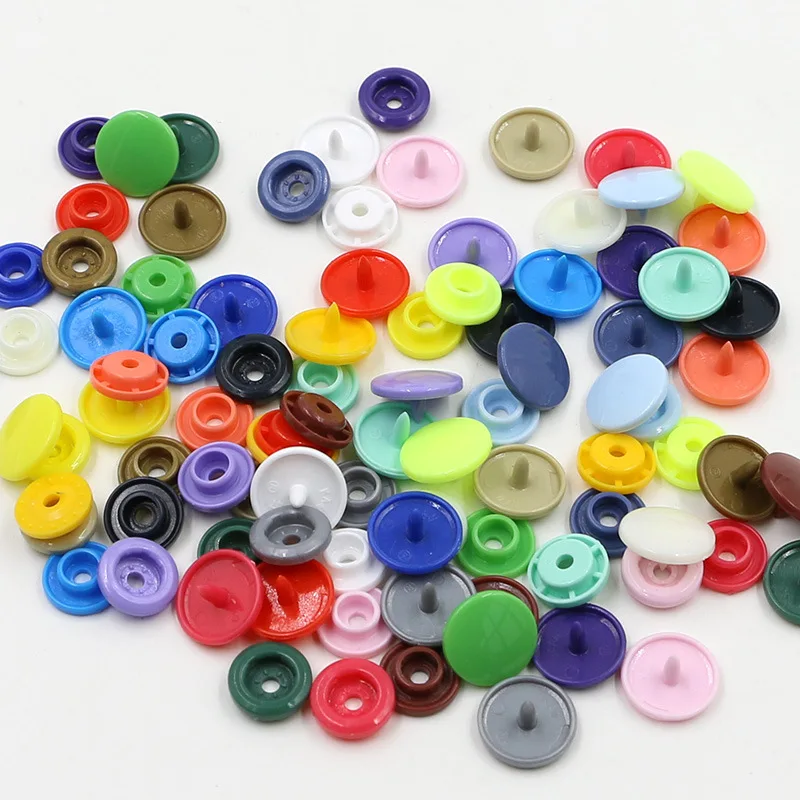 

50set/bag T3 T5 T8 color plastic snap button snap baby clothes dark buckle baby button raincoat button