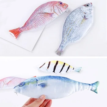 

Fish Pencil Case Novelty Bag for Kids Girls Gift Office School Pencil Supplies Cute Stationery Storage Bag