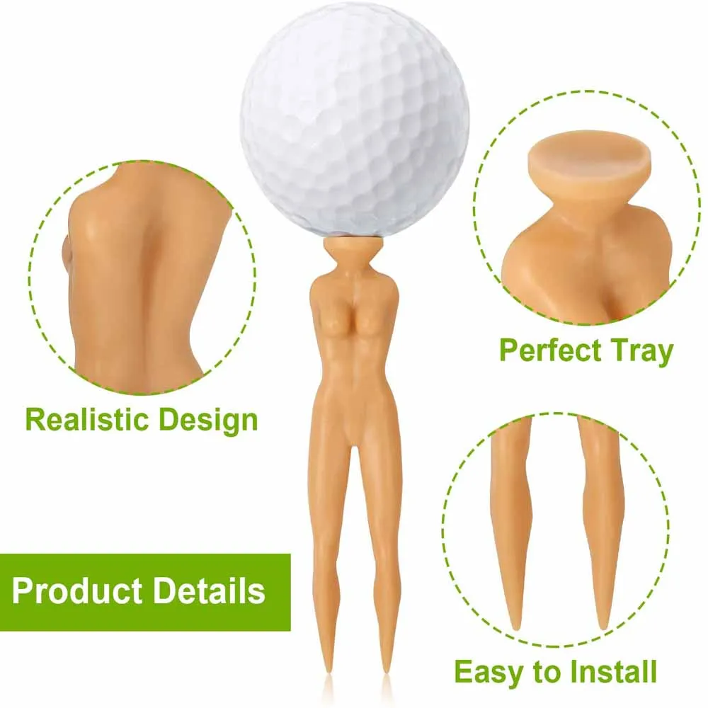 Sexy Lady Model Tee, Portable and Lightweight Golf Tee, 2 Legs, Golf  Practice Training, 100 PCs, 76mm, THANKSLEE