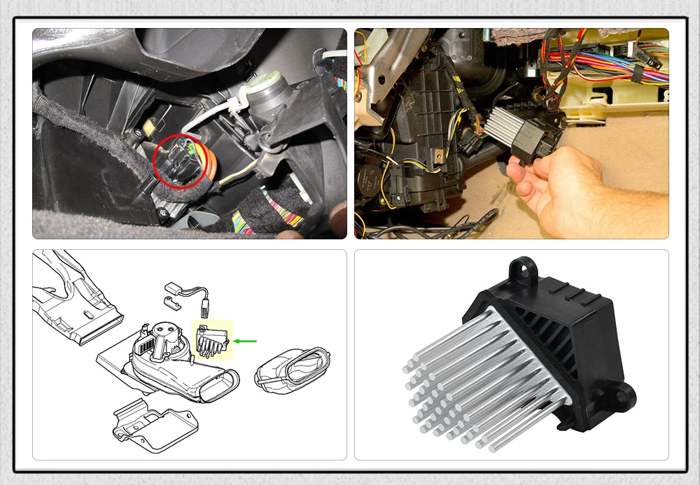 Высокое качество финальной стадии автомобильного вентилятора отопителя, резистор мотора для BMW E46 E39 X5 X3 64116923204 64116929486 64118385549 64118364173
