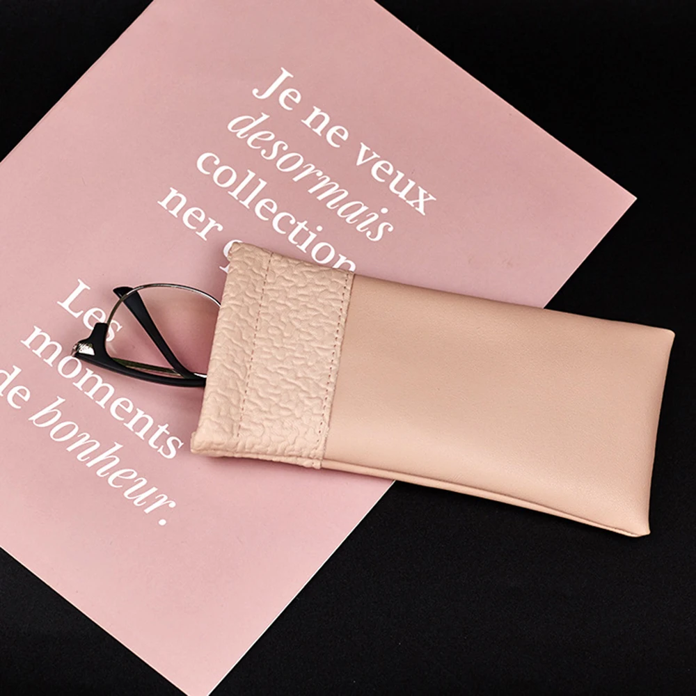New Fashionable Sunglasses Bag Pu Leather Glass Case Pouch Mobile Phone Wallet Storege Case Portable Glasses Storege 1pcs glasses case sunglasses bag