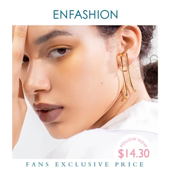 

ENFASHION Loose Knot Ear Cuff Clip On Earrings For Women Gold Color Lady Big Earings Without Piercing Fashion Jewelry E201150