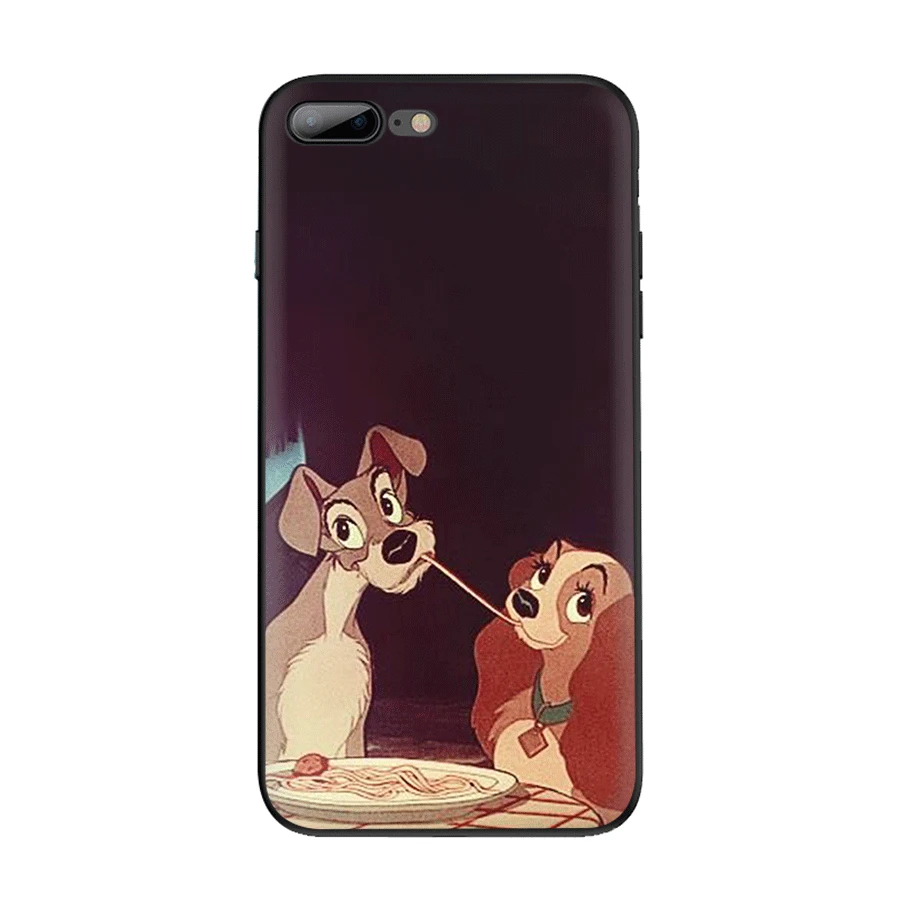 Чехол для мобильного телефона из ТПУ для iPhone 11 Pro X XR XS Max iPhone 7 8 6 6s Plus SE 5 5S чехол с рисунком собаки леди и бродяга - Цвет: B9