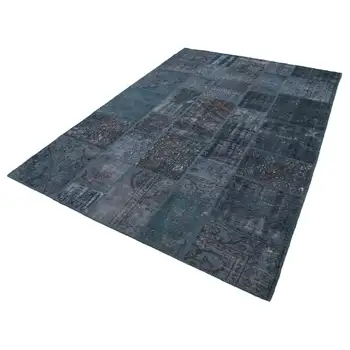 

207x302 Cm Grey Handmade Patchwork Rug-7x10 Ft