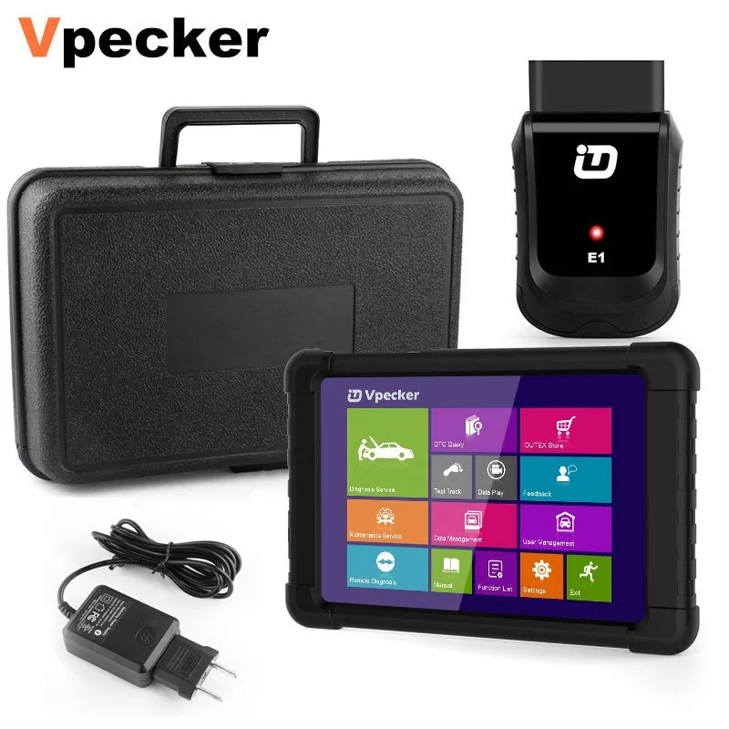 Vpecker E1 OBD2 WIFI Автомобильный сканер многоязычный ABS SRS EPB DPF топливный Сервис Сброс ODB2
