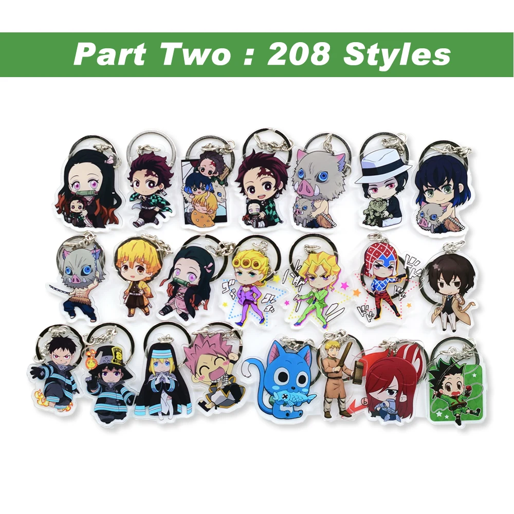 

Hot Sales Anime Key Chain Demon Slayer Chibi Keyring 1 Pcs High Quality Cartoon Keychain Accessories Charms Acrylic Pendant