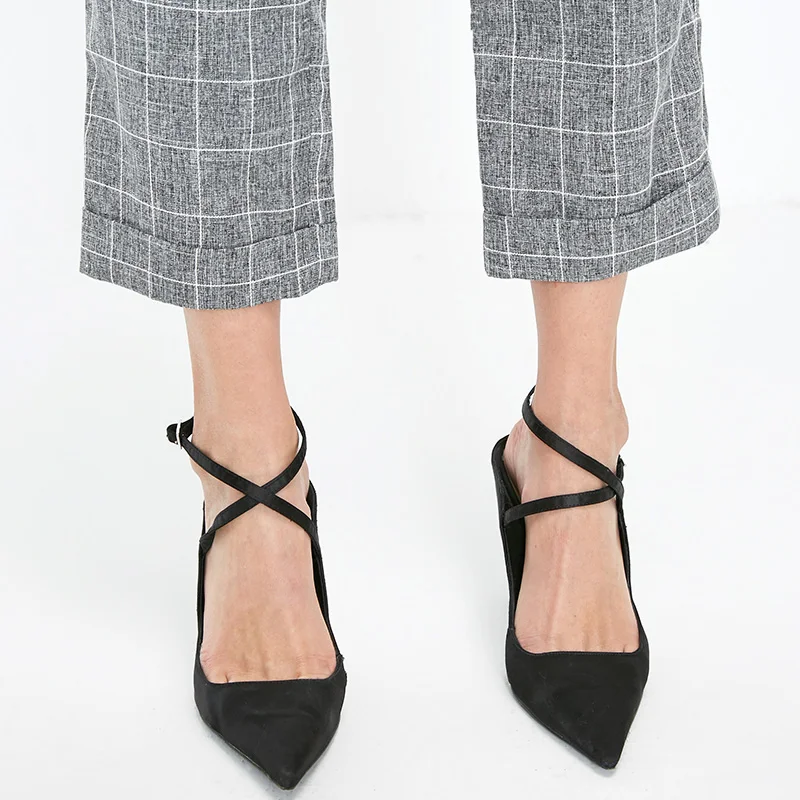 Vero Moda Женские клетчатые укороченные брюки OL | 319150501