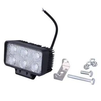 

Universal 1 Sets 6LED Square Flood Beam 18W 12V 24V 6000K Light Flood Lamp Offroad Car Truck Boat Fog Driving Lights Hot