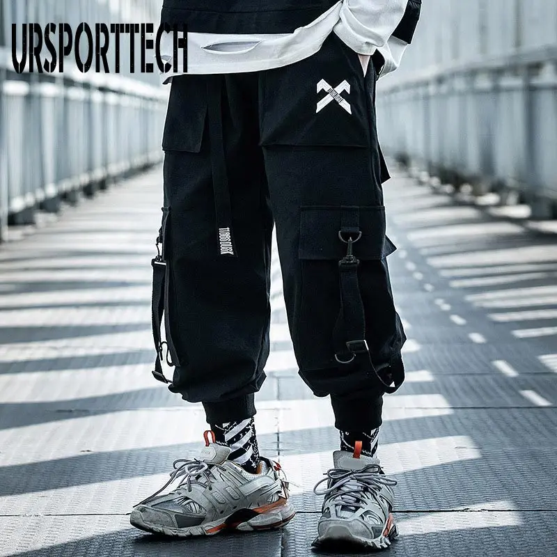 

Fashion Men Jogger Pant Hip Hop Streetwear Sweatpants Trousers Tactical High Quality Mens Pants Techwear Cargo Pants Men Clothes