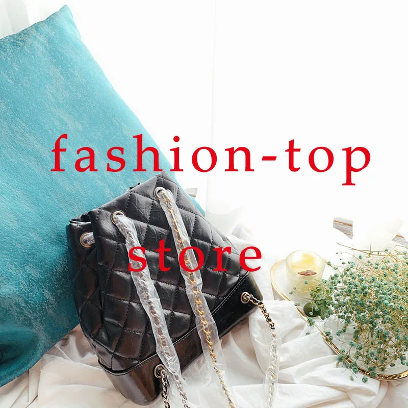 

22*23cm 2019 Original genuine leather luxury famous brand chain designer backpack backpacks laptop bags purse women mochila
