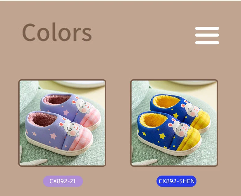 girls leather shoes Kids Cotton Winter Indoor Flip Flops Non-slip Cute Shoes Home Slipper Fashion Warm Children Baby Boys Girls Slippers Miaoyoutong best children's shoes