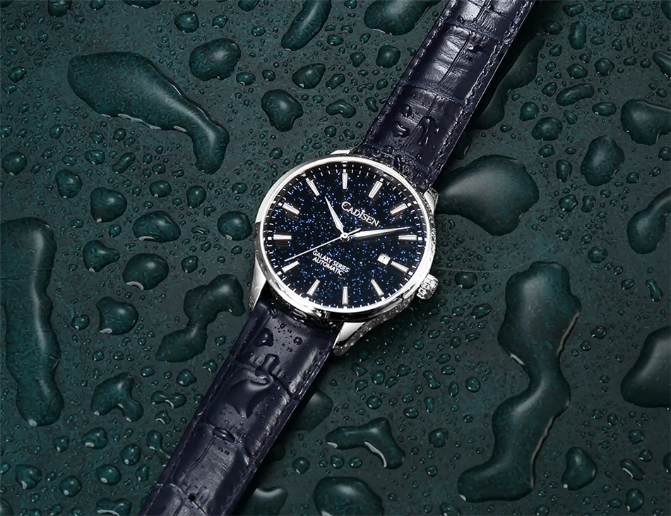 CADISEN New Pilot Series Men's Watch Luxury Sapphire Glass 100M Waterproof Automatic Watch Stainless Steel Mechanical Wristwatch