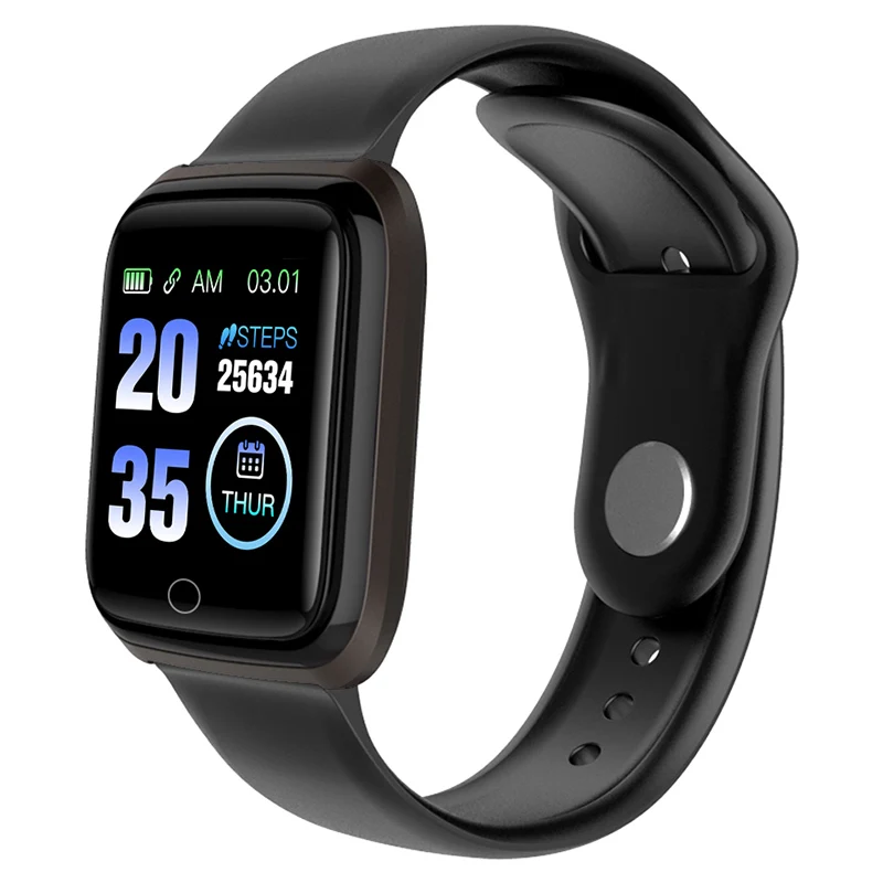 Фитнес-часы M6, Смарт-часы, 5 АТМ, водонепроницаемые, Bluetooth, спортивные, трекер сердечного ритма, напоминание о звонках/сообщениях, умные часы для Android iOS - Цвет: Black